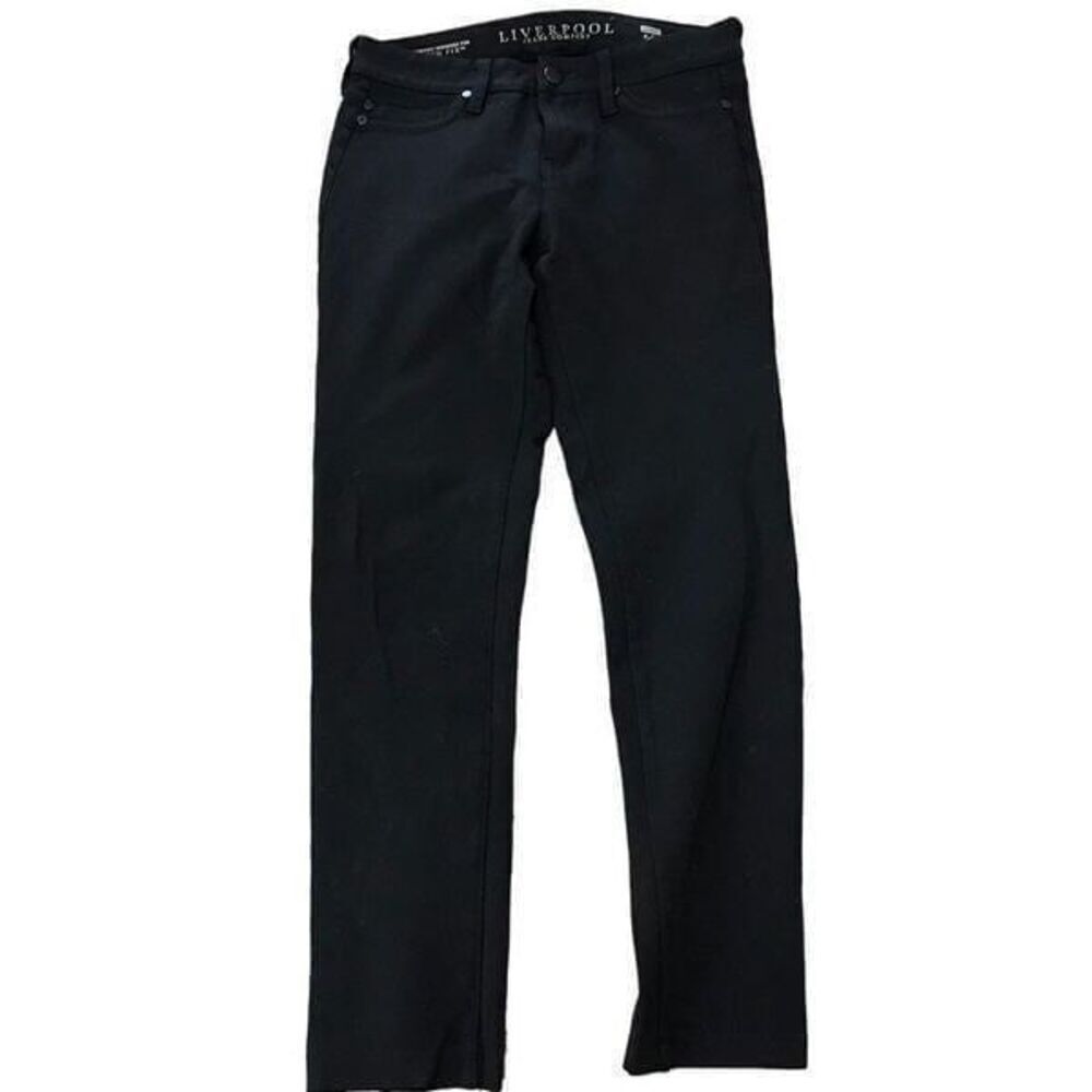 Liverpool jeans company black jeans long 2/26.     A261